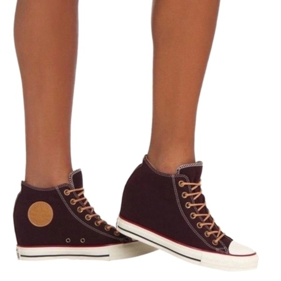 Converse Sneaker Lux Mid Hidden Wedge Heel Purple Women’s CTAS  Size 7 Like New - Picture 11 of 11